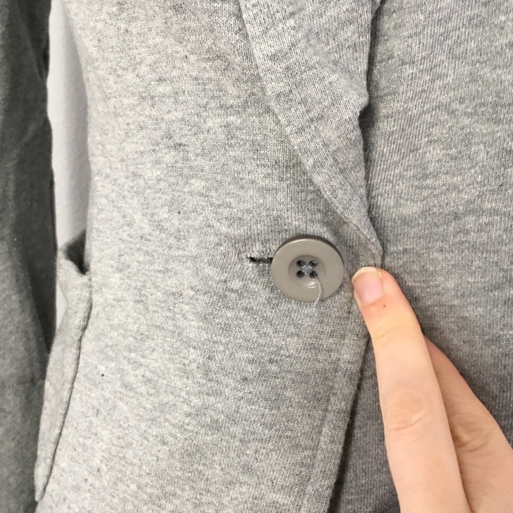 Target Xhilaration One Button Grey Blazer Jacket - Picture 3 of 6